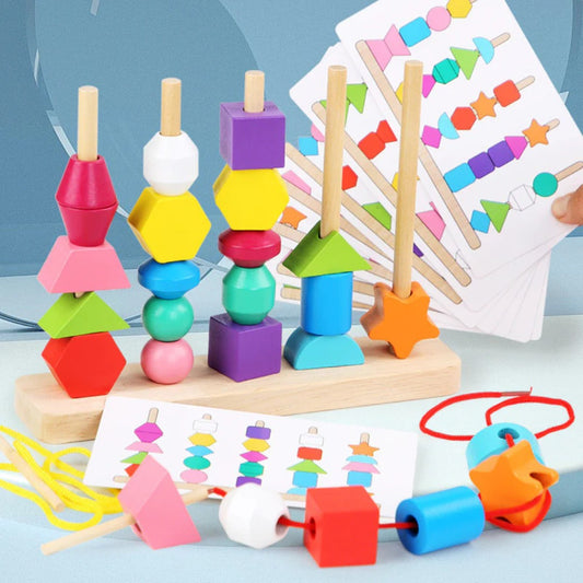 Montessori Stapelspielzeug aus Holz