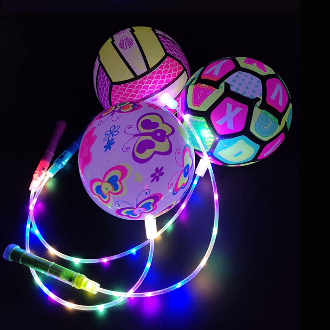 FlashBall - LED Springball mit Schnur