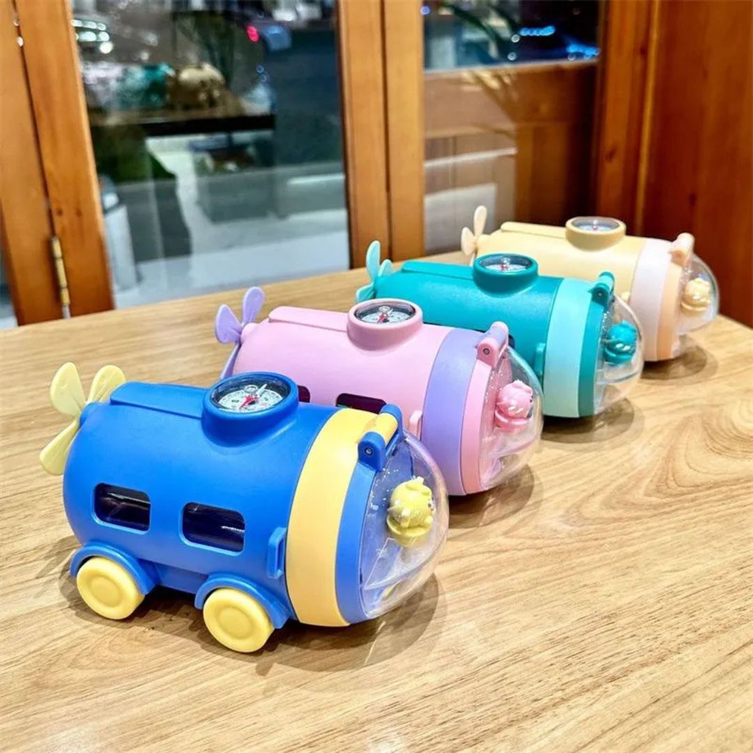Schiebbare 500 ml Kinder Trinkflasche im Fahrzeugdesign