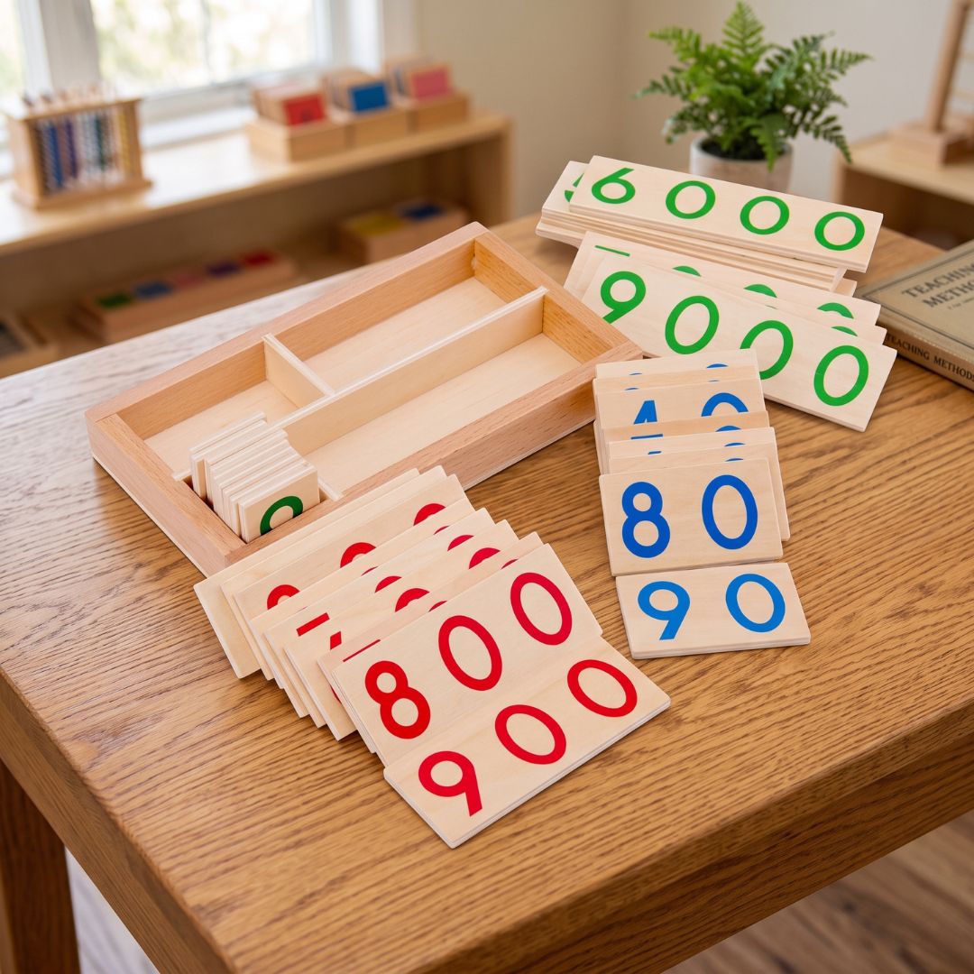 ZahlenFreund - Montessori Zähllernspiel aus Holz