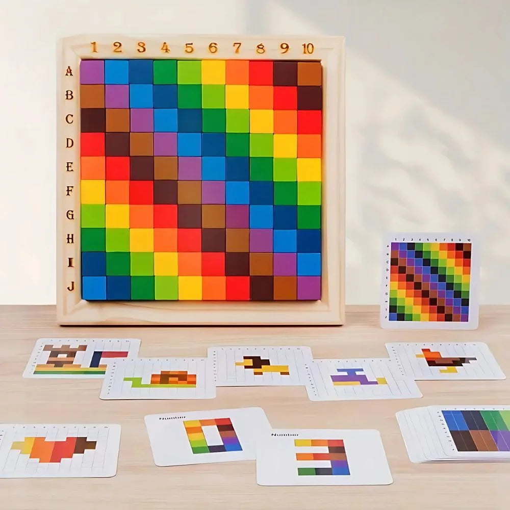 Montessori Farben Baukasten Spiel