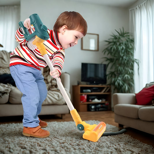 SaugSpaß – Mini-Staubsauger Spielzeug für kleine Helfer
