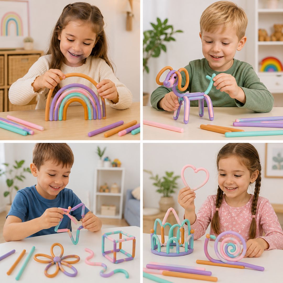 ZauberSticks - Verformbare Montessori Stäbe für Kinder