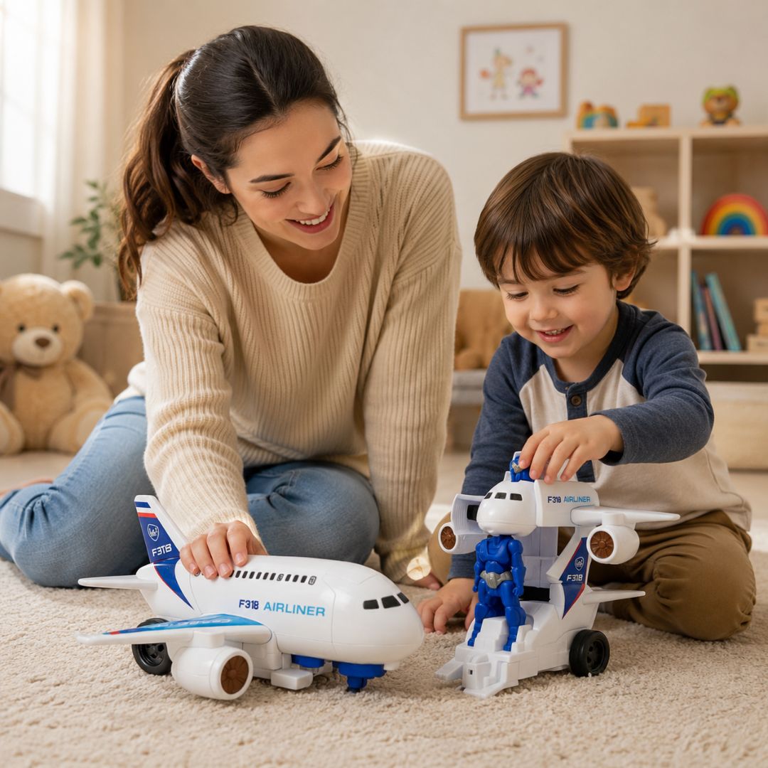 2-in-1 Kinder Action Flugzeugspielzeug
