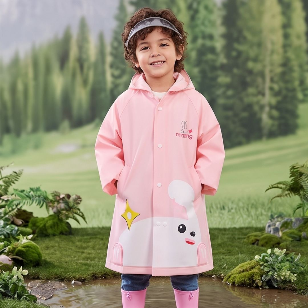 Wasserdichte Kinder Regenjacke im Tierdesign