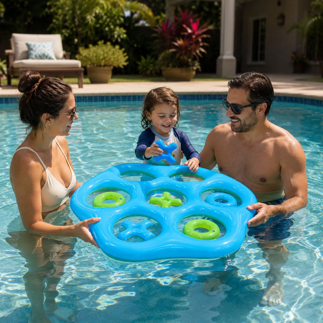 Aufblasbares Kinder Pool Spiel - Tic Tac Toe