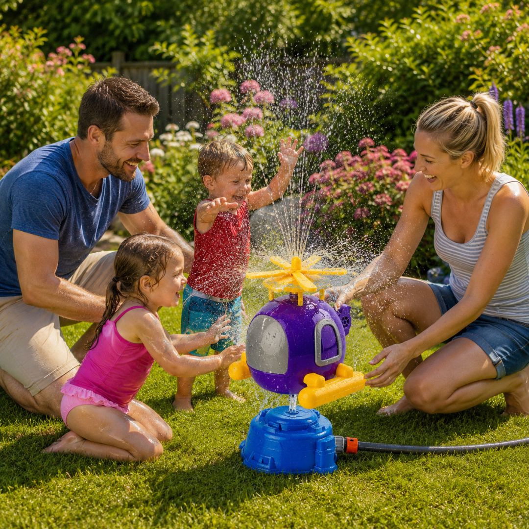 Hubschrauber Sprenkler - Wasserspielzeug für Kinder