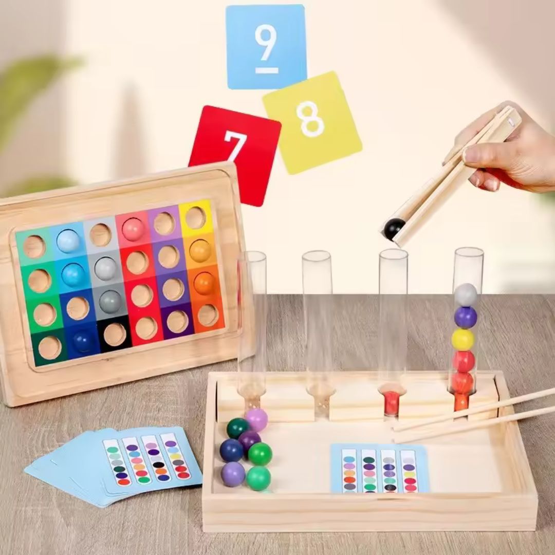 Montessori Reagenzglas Farben Spiel