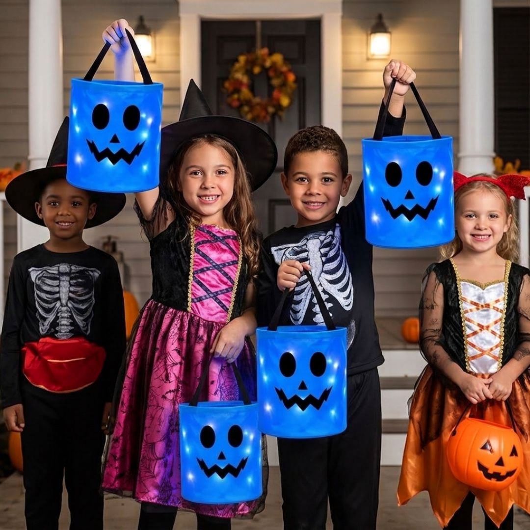 LeuchtTüte - Halloween Süßigkeitentasche mit LED