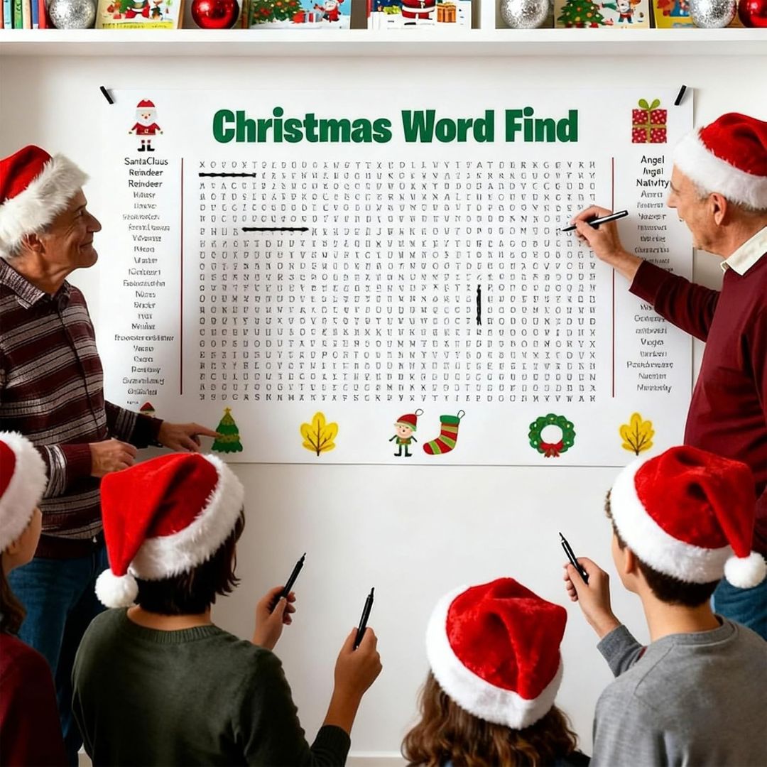 WeihnachtsSuche - Riesiges Wörtersuche-Poster