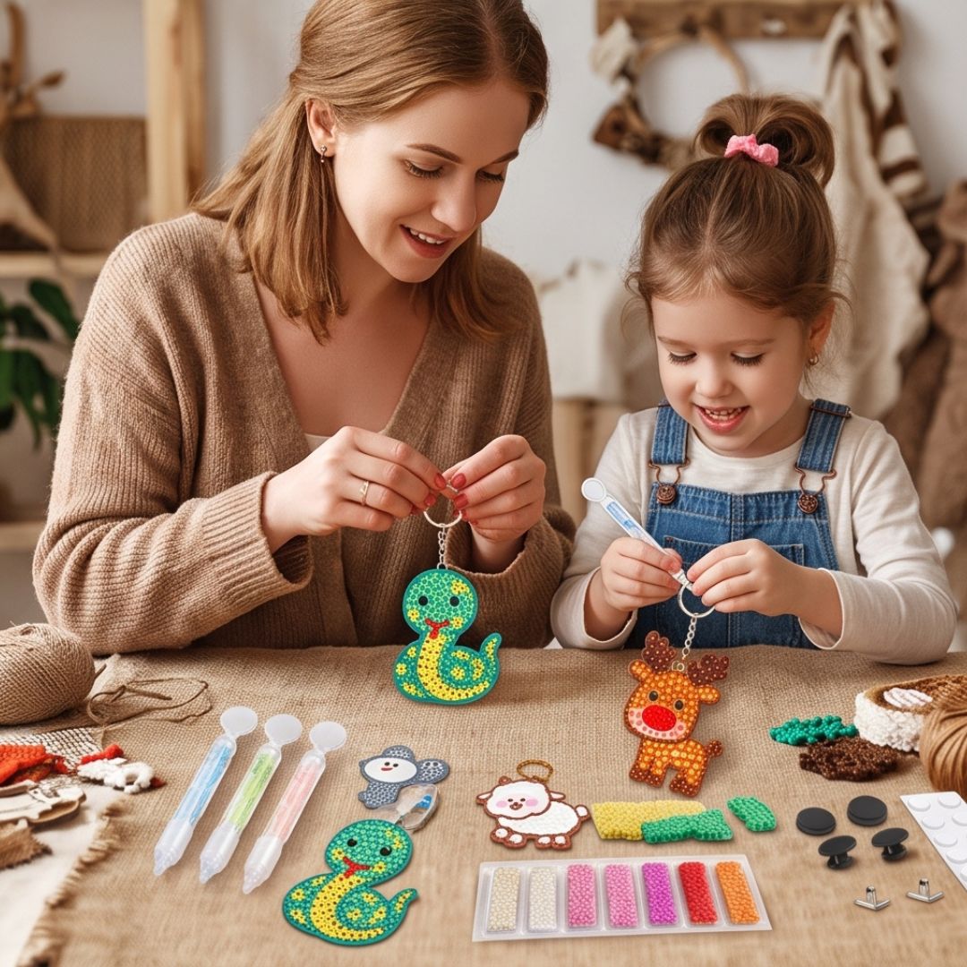 KlebeSpaß - DIY Bastelset mit Klebe-Perlen