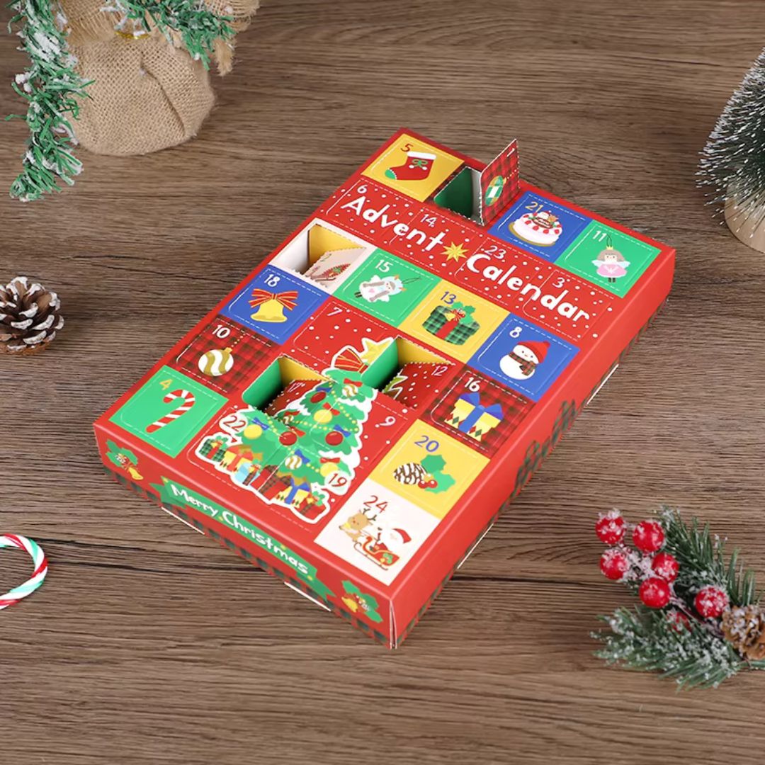 BastelKalender - Weihnachts-Bauklötze Adventskalender
