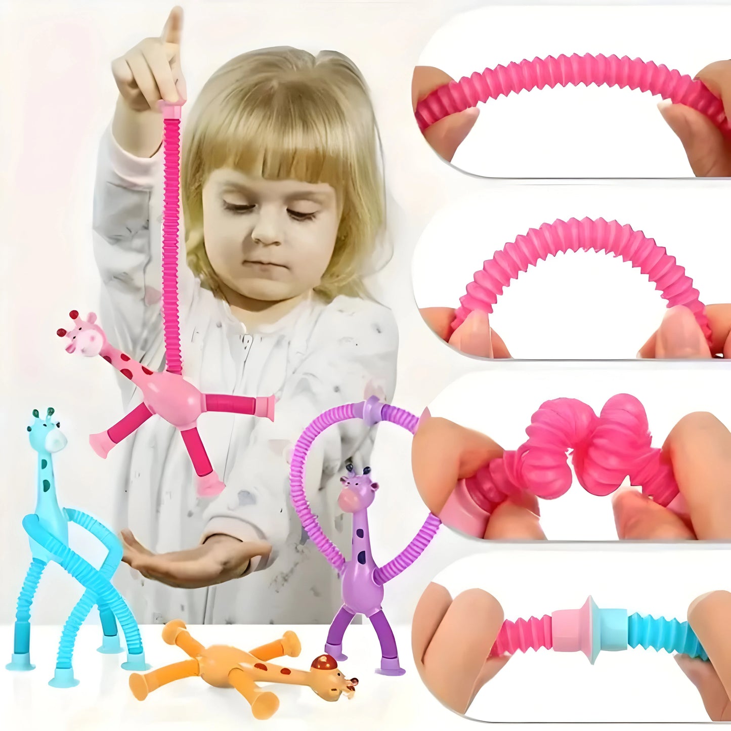 Giraffen Spielzeug mit Saugnäpfen