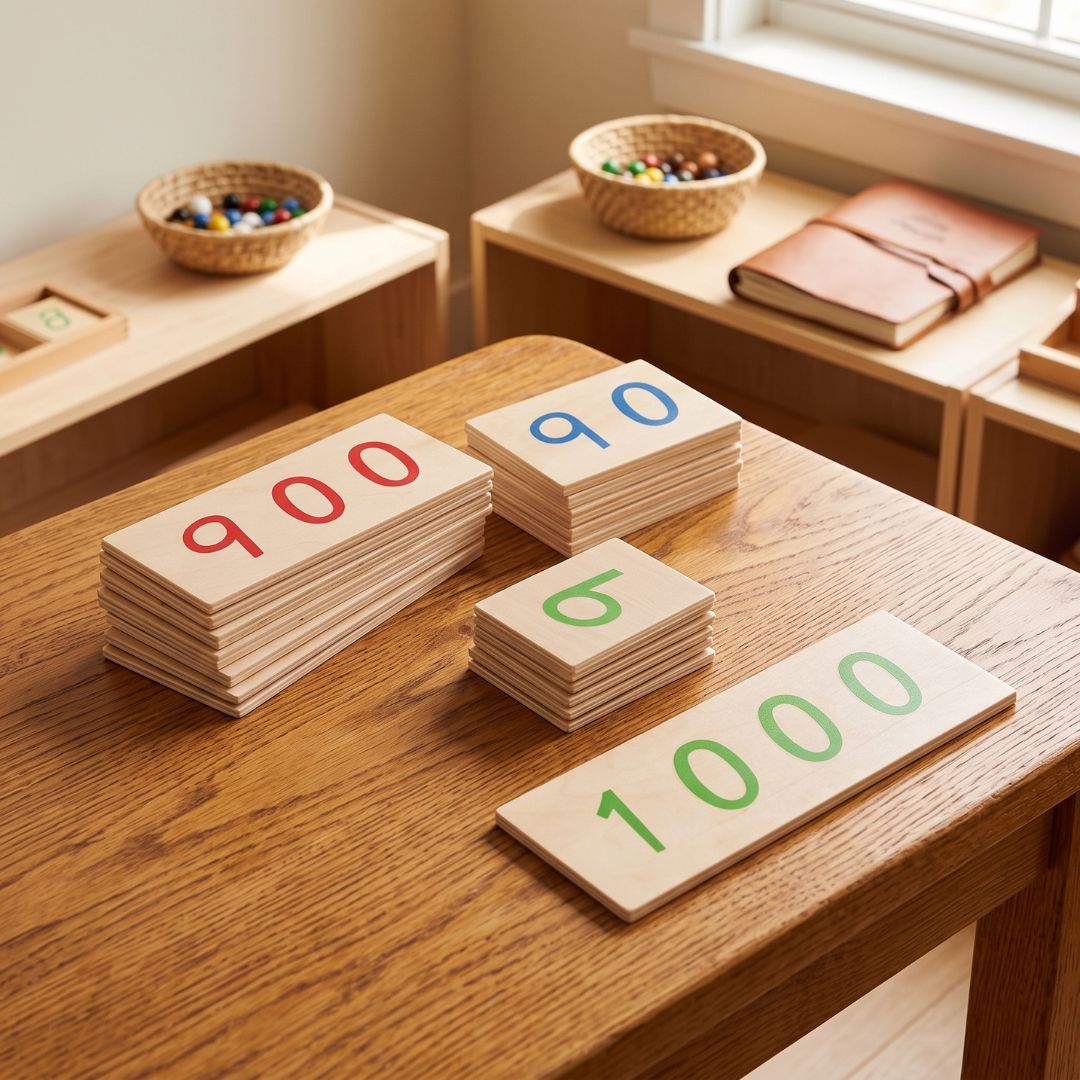 ZahlenFreund - Montessori Zähllernspiel aus Holz