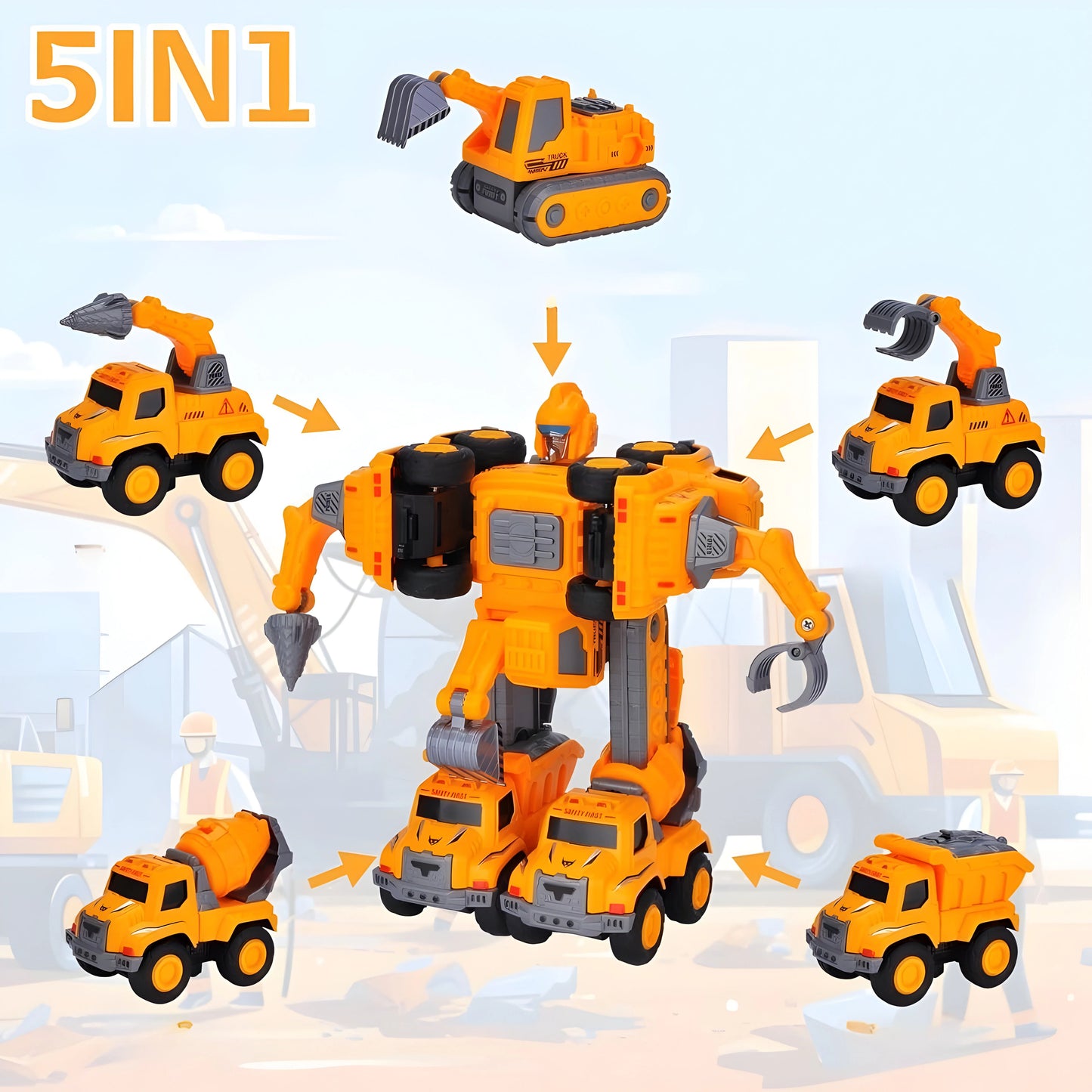 MechanicCar - 5-in-1 Transformer-Set