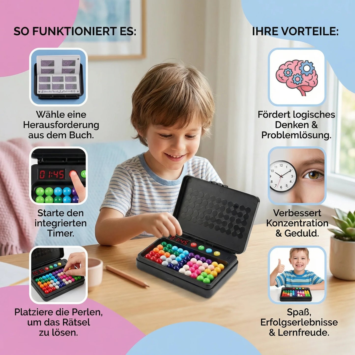 Rätselmeister - 500 Denkspiele-Puzzle mit Timer
