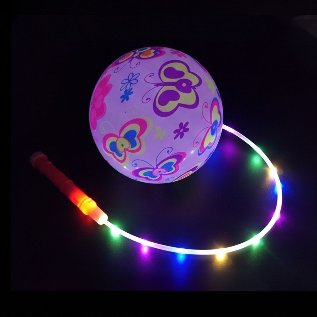 FlashBall - LED Springball mit Schnur