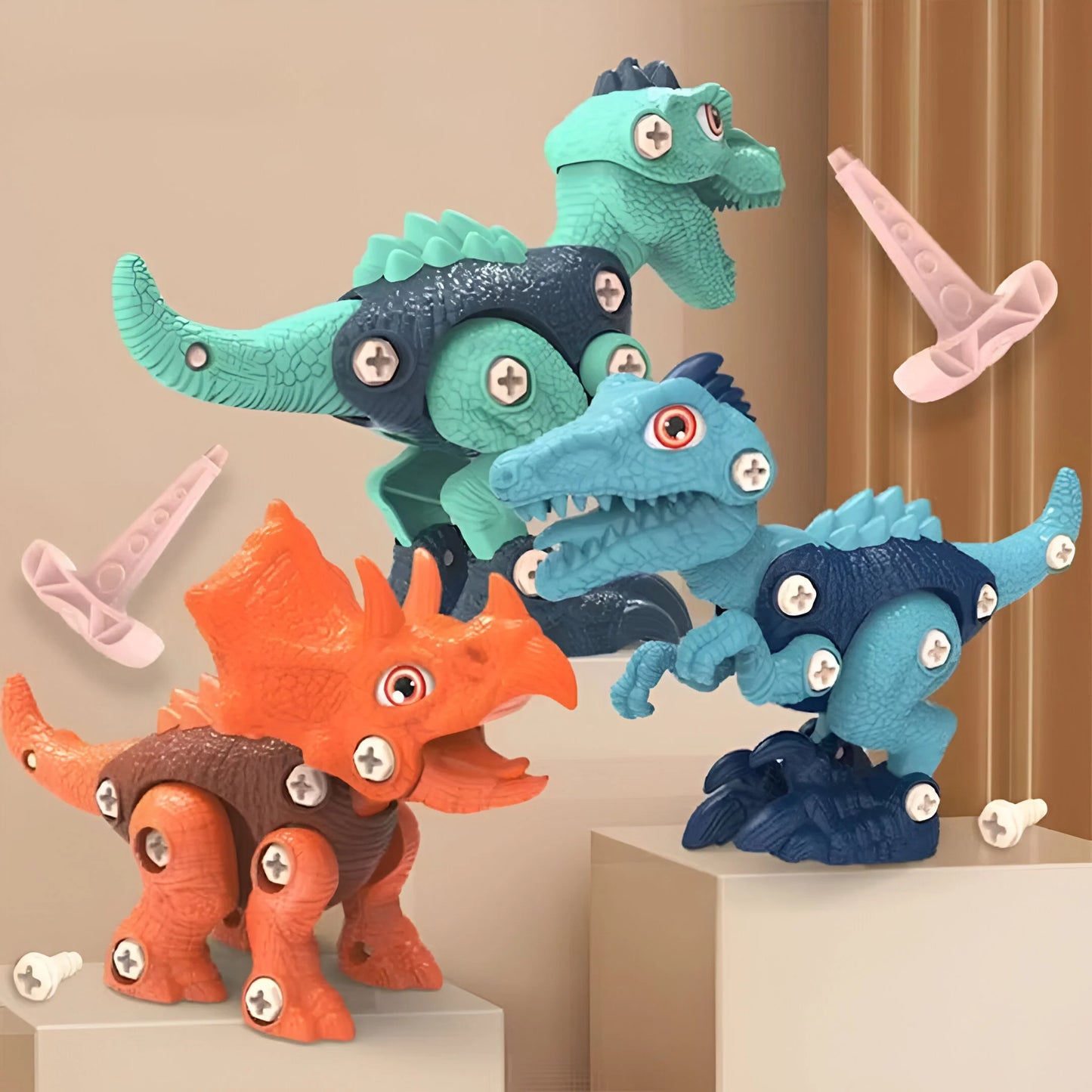 Dinosaurier Schrauben Set