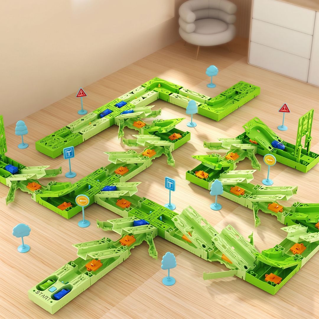 GravityRacer - Renn- und Baustrecken-Set für Kinder