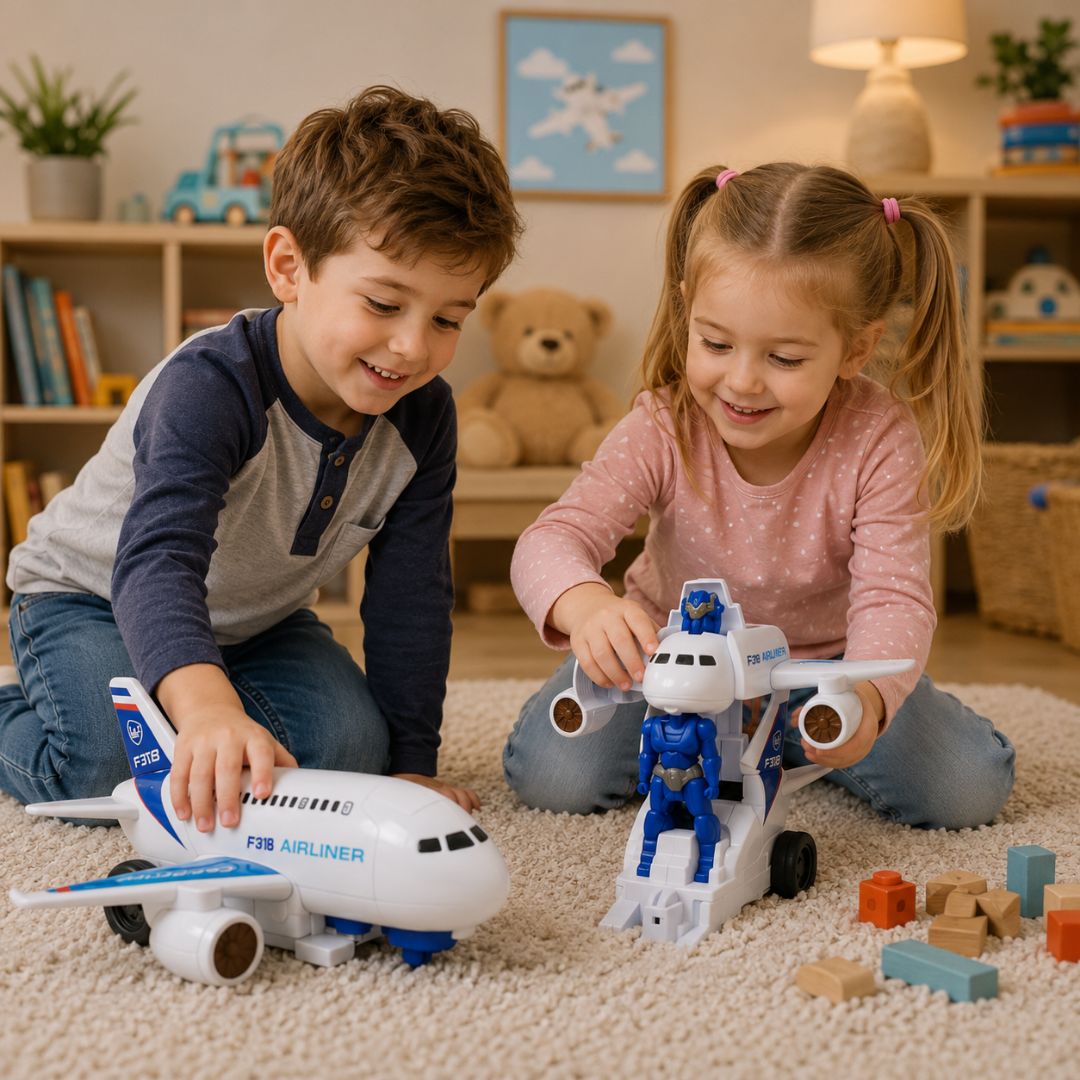 2-in-1 Kinder Action Flugzeugspielzeug