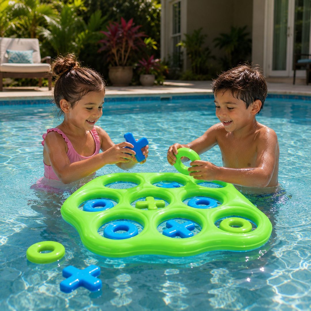 Aufblasbares Kinder Pool Spiel - Tic Tac Toe