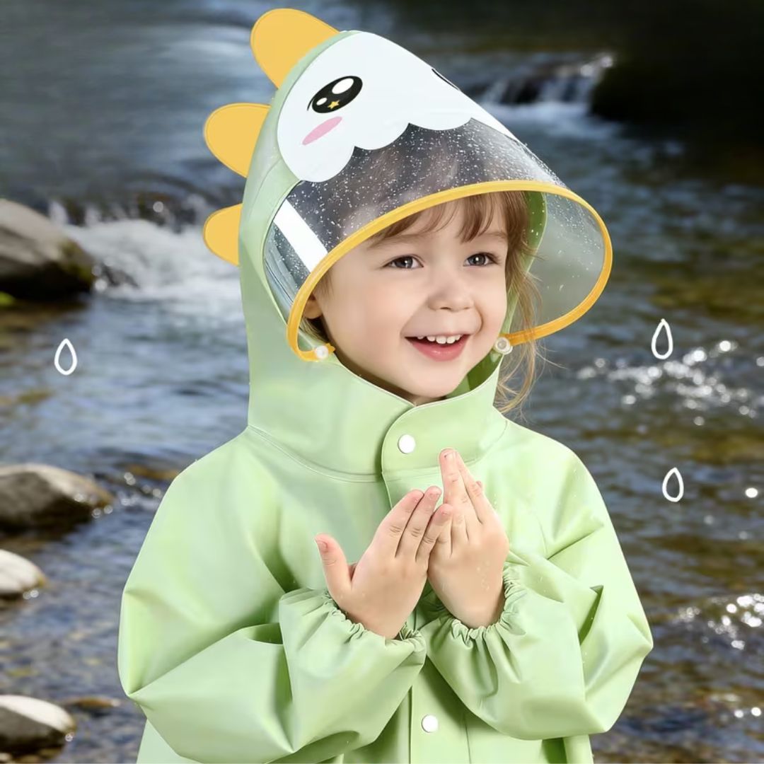 Wasserdichte Kinder Regenjacke im Tierdesign