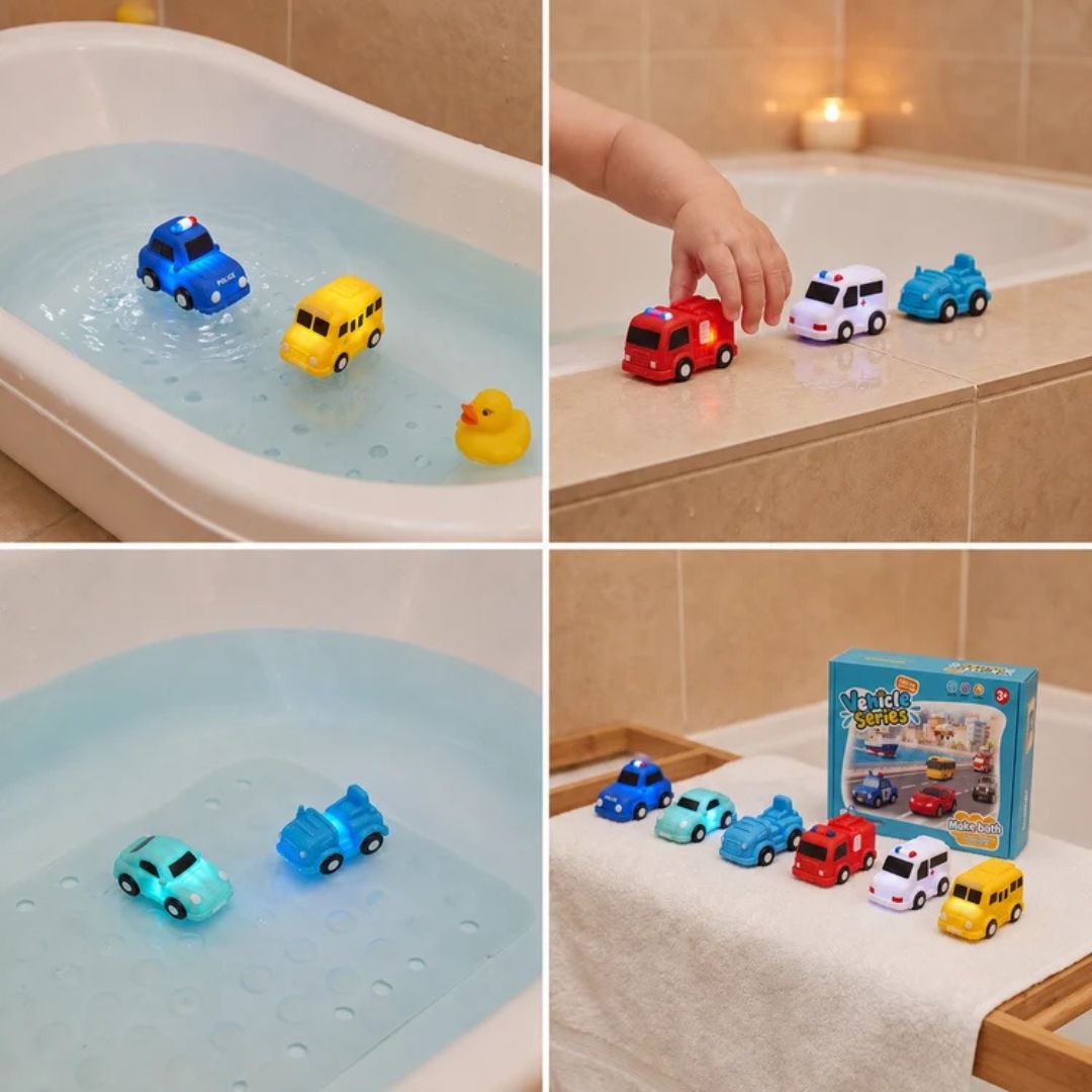 WasserRenner - Leuchtende Badeautos