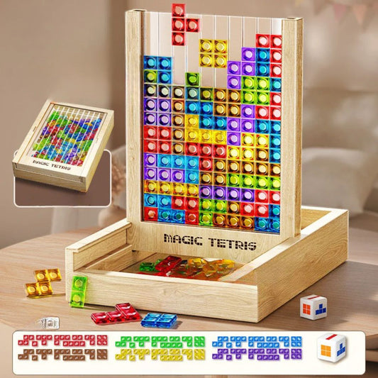 Kinder Tetris Spiel aus Holz
