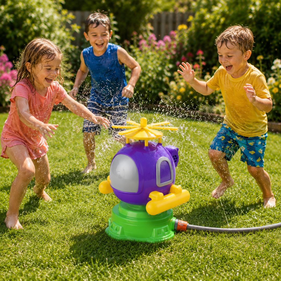 Hubschrauber Sprenkler - Wasserspielzeug für Kinder