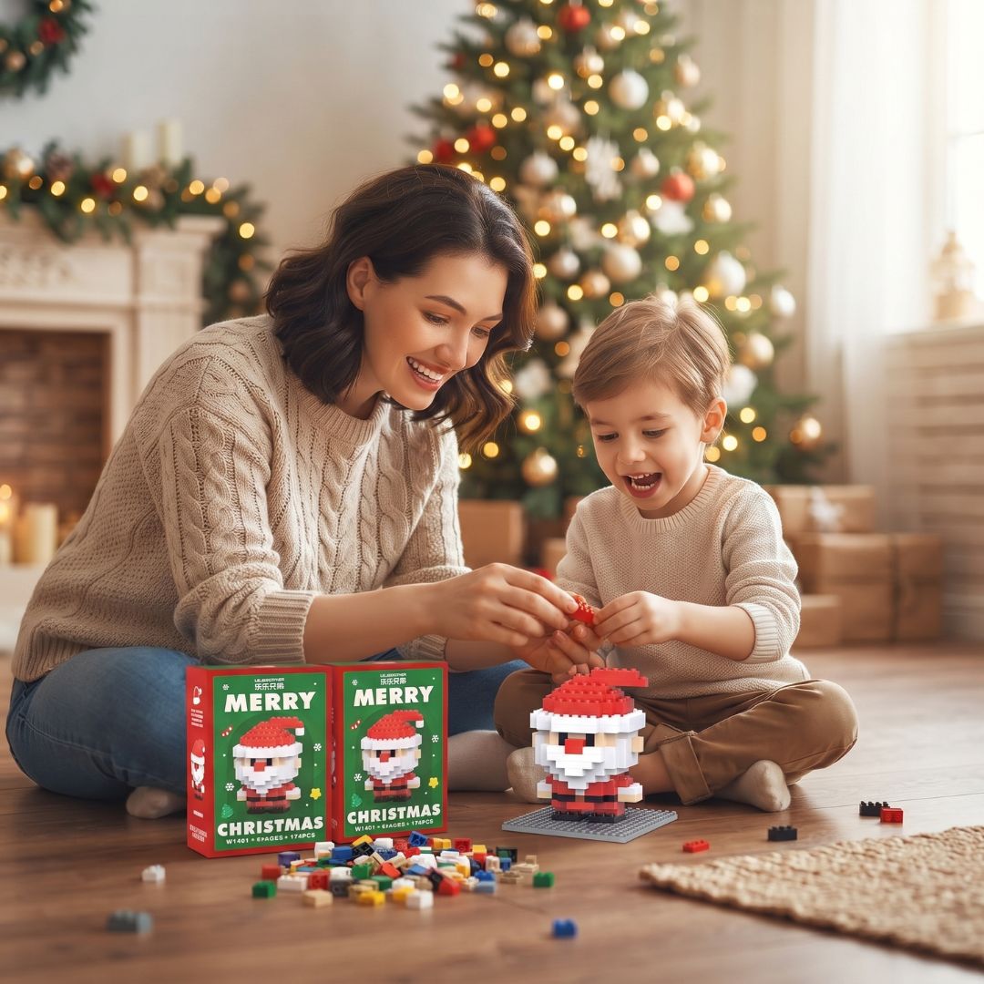 BastelFiguren - Weihnachts-Bauklötzchen