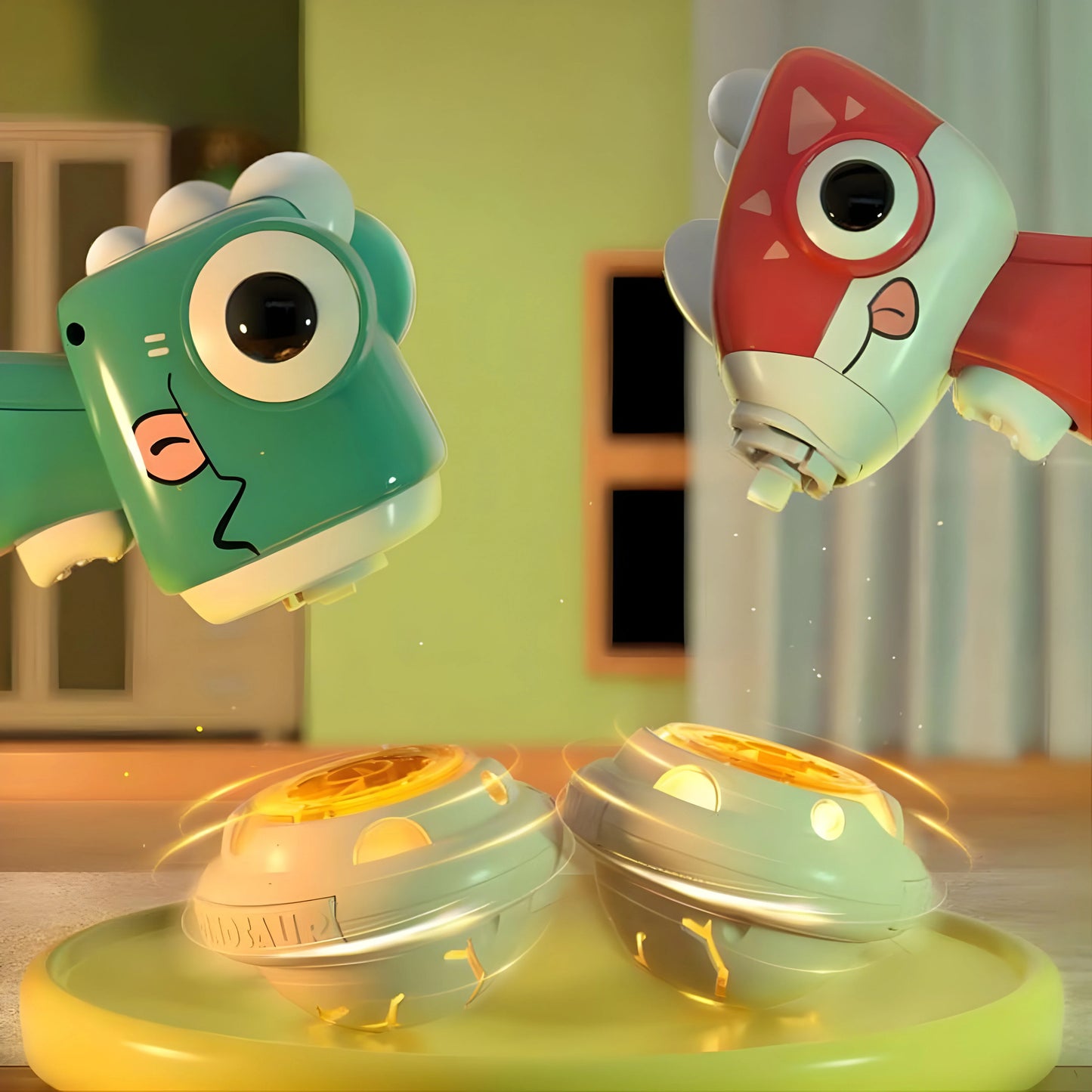 2 in 1 FlugDino – Twist & Frisbee-Action