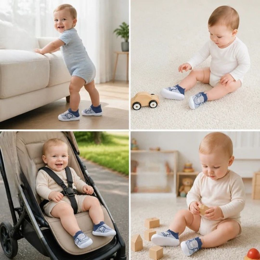 TinySteps - Rutschfeste Baby-Socken-Schuhe