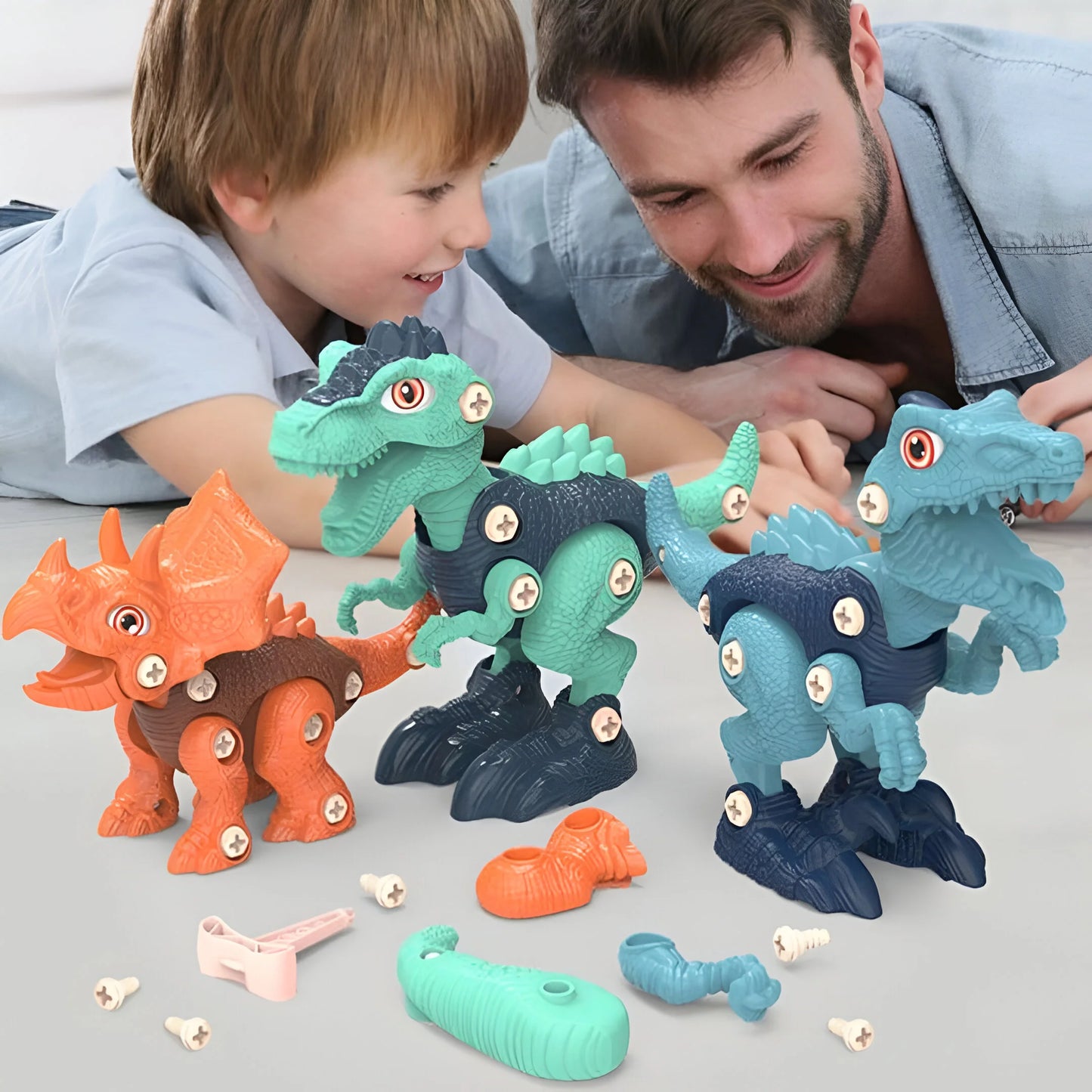 Dinosaurier Schrauben Set