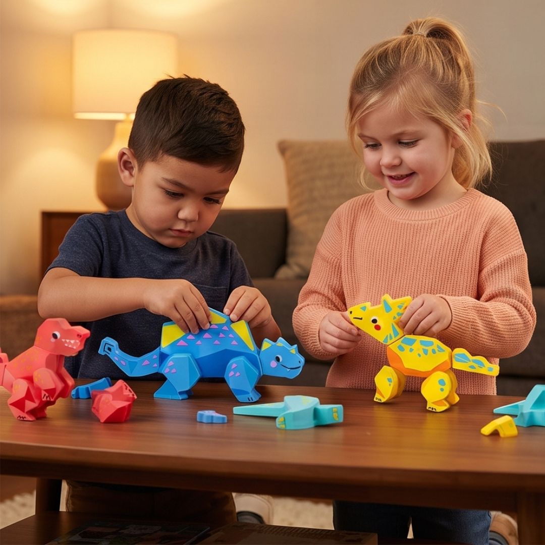 MagnaRex - Magnetisches Dinosaurier-Bauset