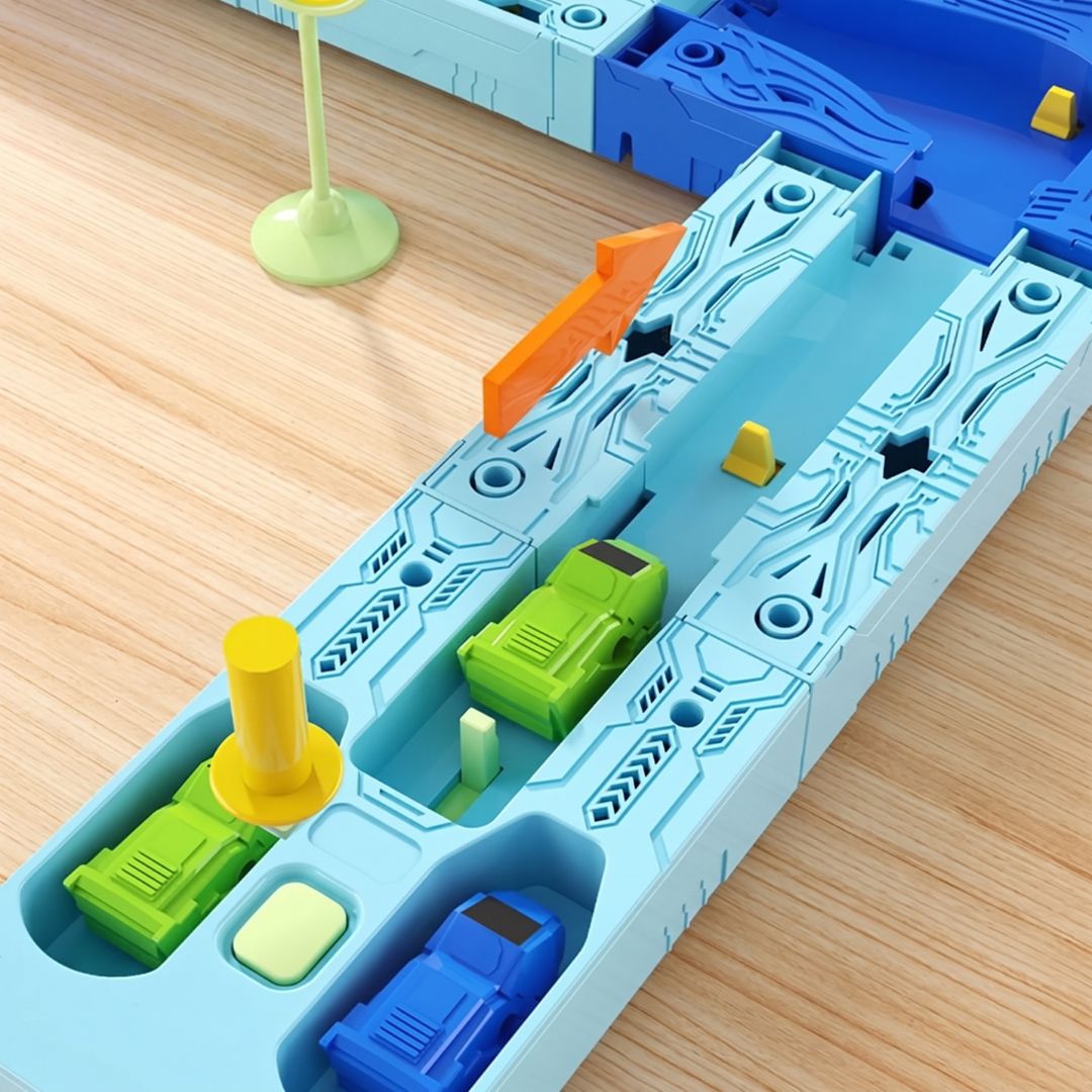 GravityRacer - Renn- und Baustrecken-Set für Kinder