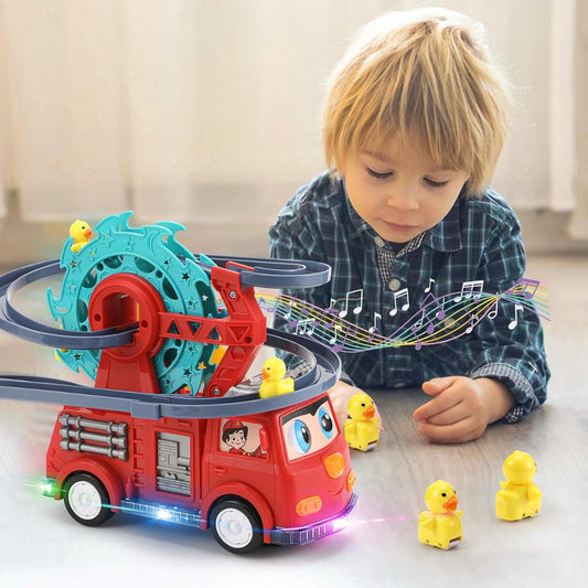 Feuerwehr Auto mit Entenrutsche