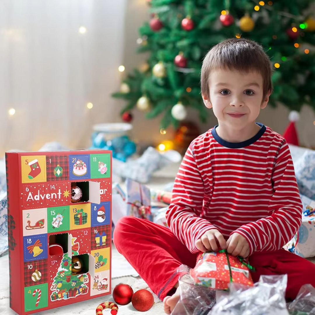 BastelKalender - Weihnachts-Bauklötze Adventskalender