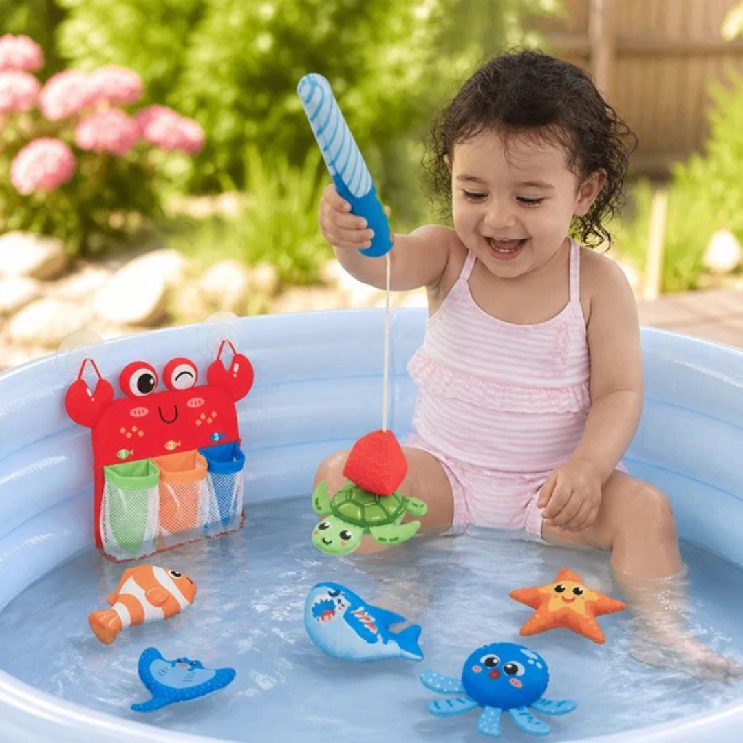 AngelSpaß - Magnetisches Angelspiel für die Badewanne
