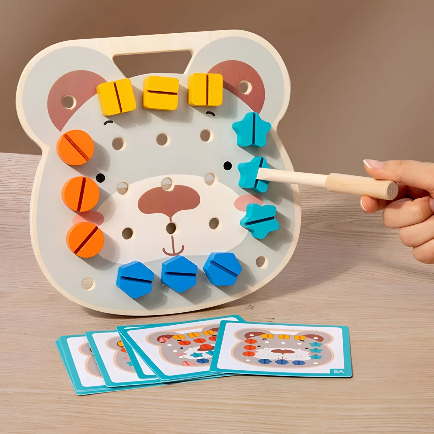 Montessori Bären Farbplatte
