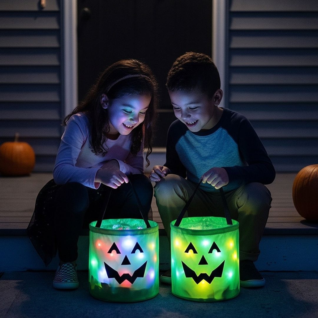 LeuchtTüte - Halloween Süßigkeitentasche mit LED