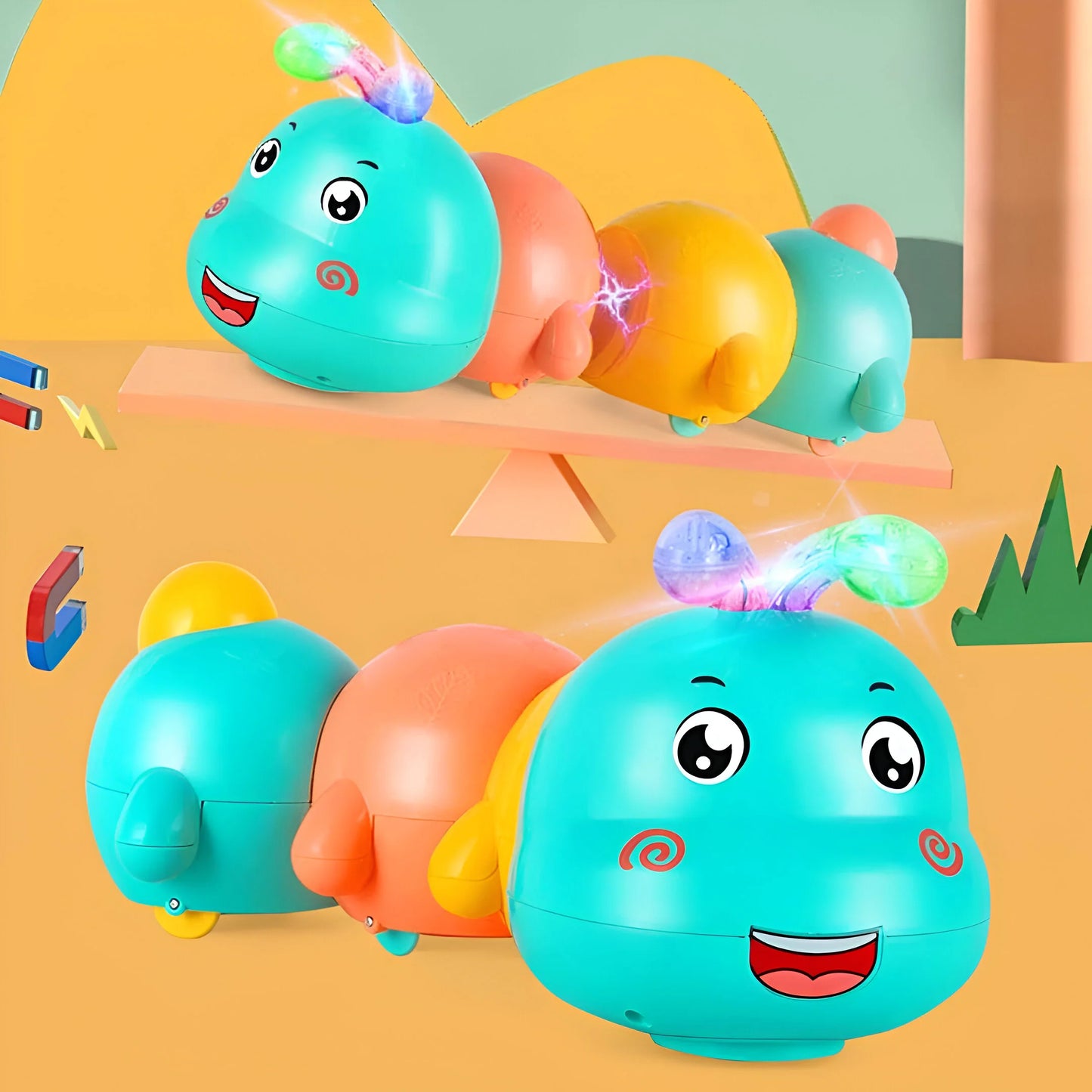 Leuchtende Krabbelraupe für kleine Entdecker