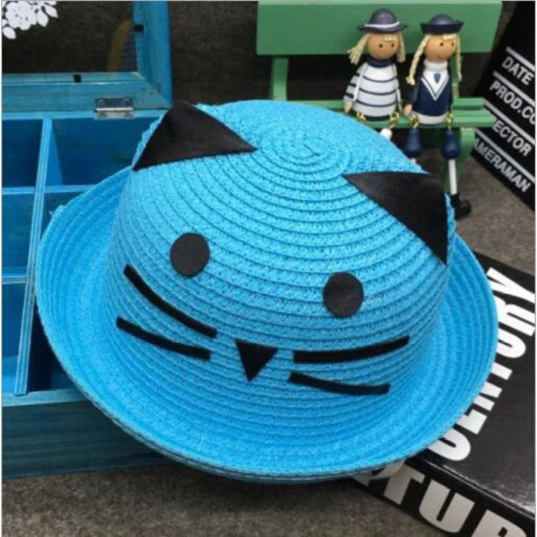 Katzenstrohhut für Kinder