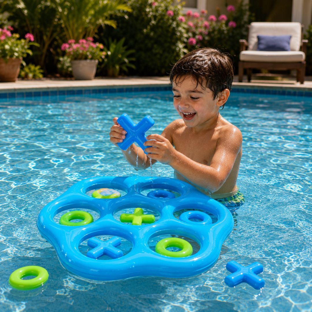 Aufblasbares Kinder Pool Spiel - Tic Tac Toe