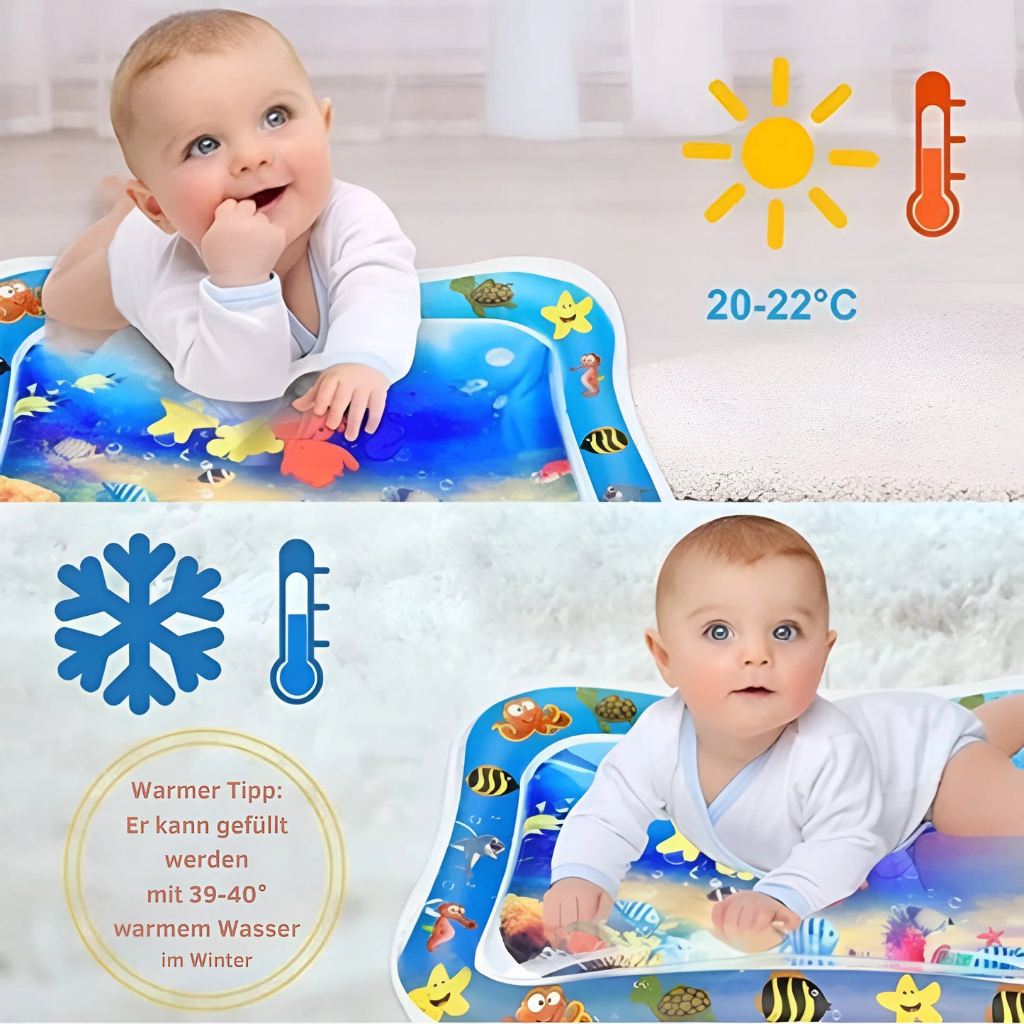 Wassermatte für die Bauchzeit