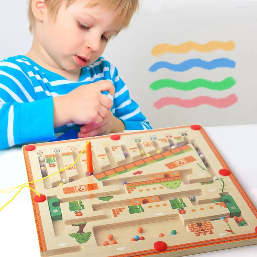 MagnaMaze – Holzlabyrinth-Spiel für Kinder