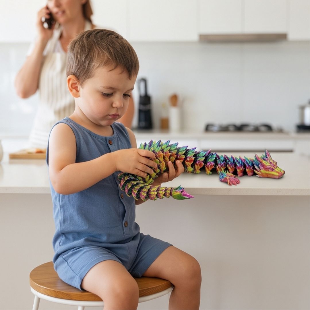 TwistDragon - Verwandelbares Drachen-Fidget-Spielzeug
