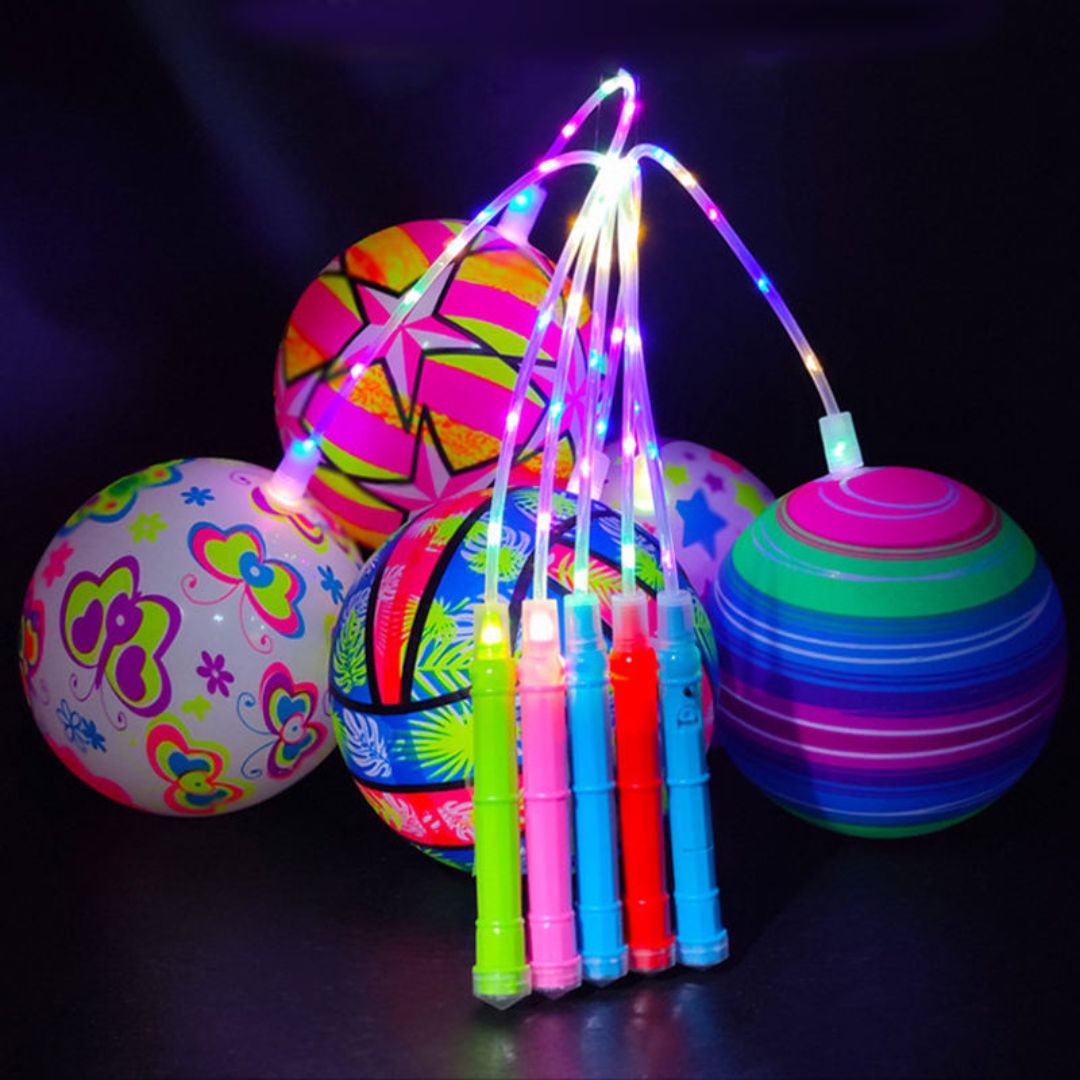 FlashBall - LED Springball mit Schnur