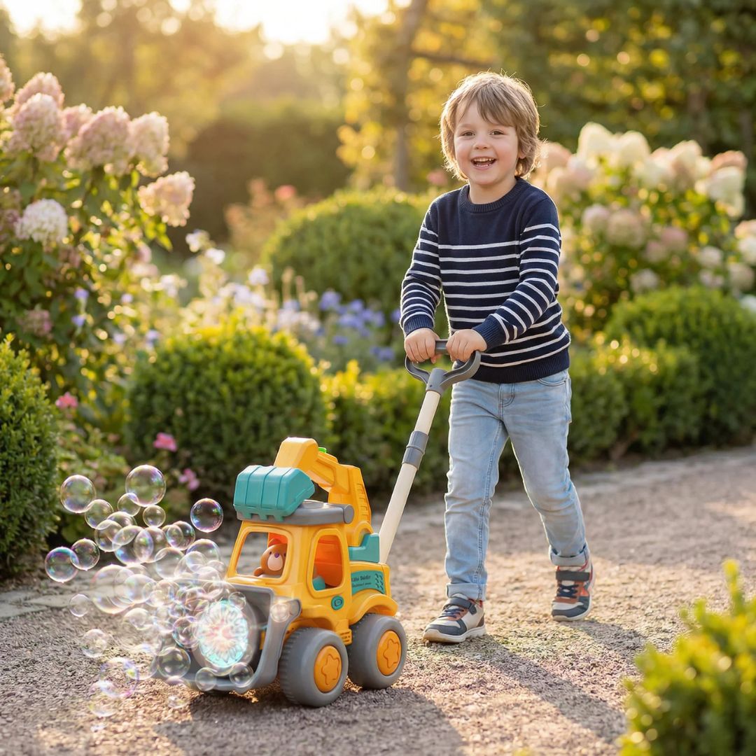 Seifenblasen Rasenmäher für Kinder
