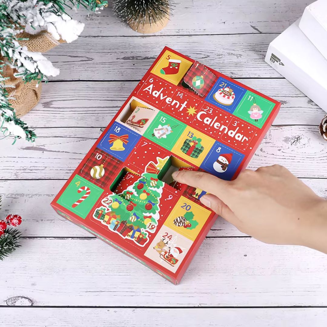 BastelKalender - Weihnachts-Bauklötze Adventskalender