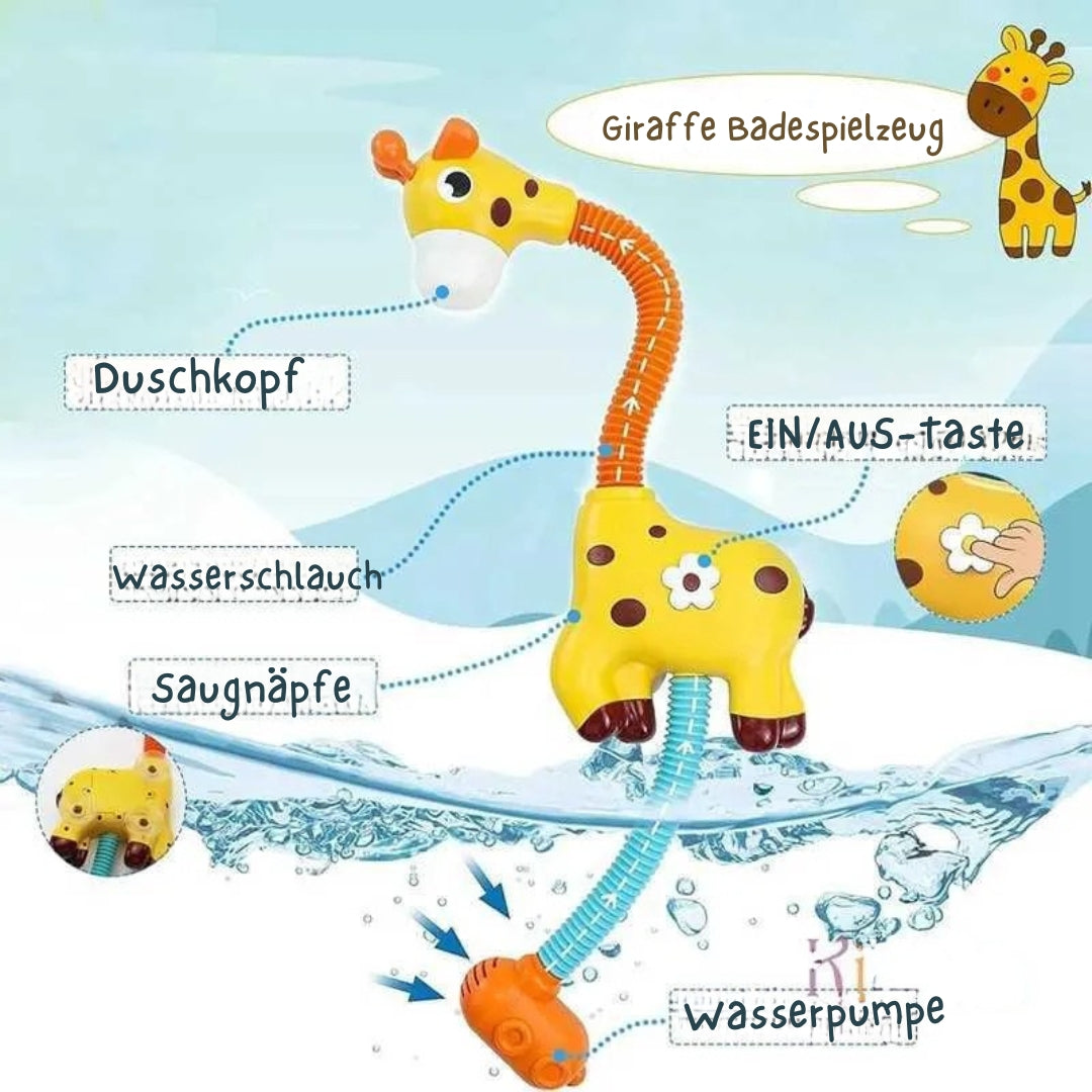 DuschGiraffe – Badespielzeug mit Wasserfunktion